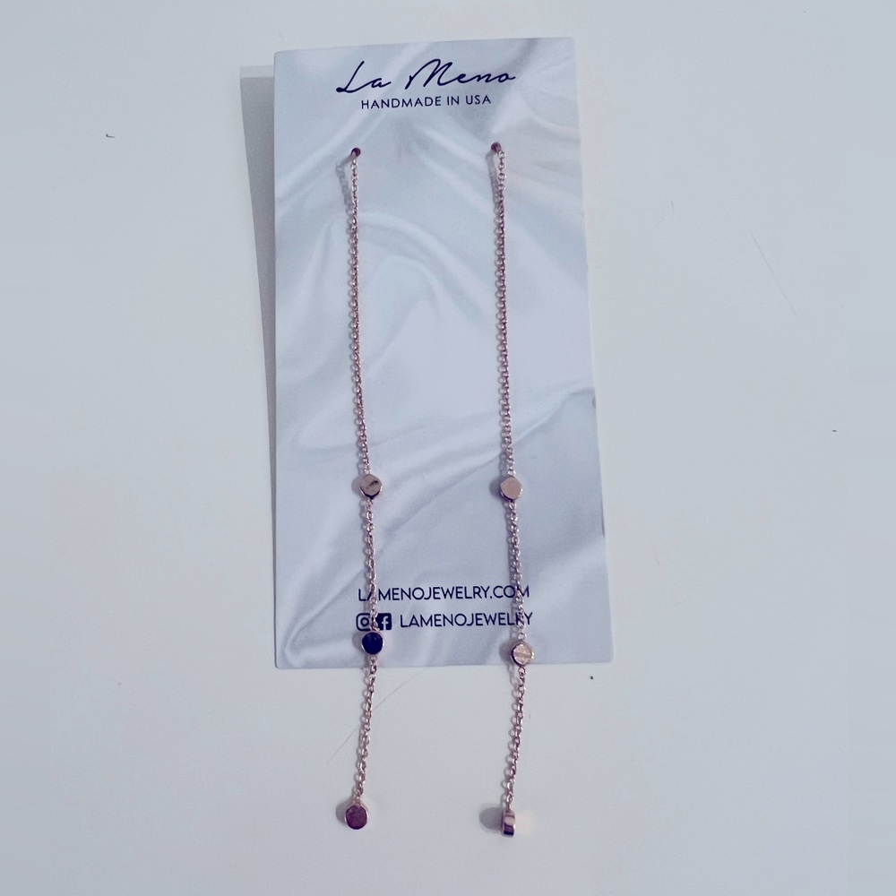 Boutique Gold Drop Statement Earrings